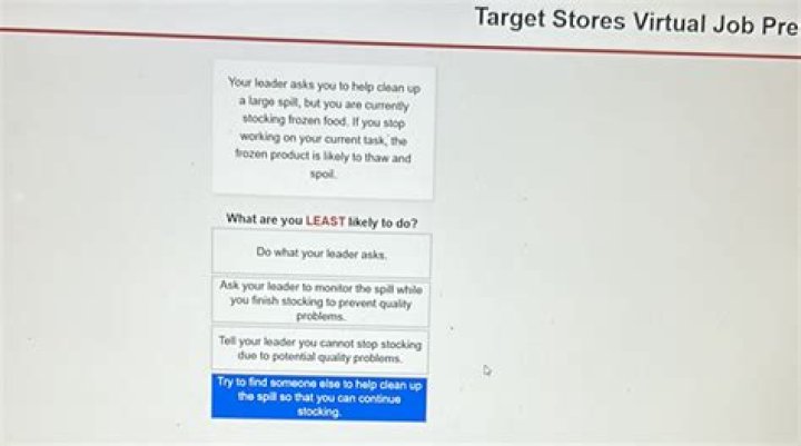 Target Stores Virtual Job Preview Answers