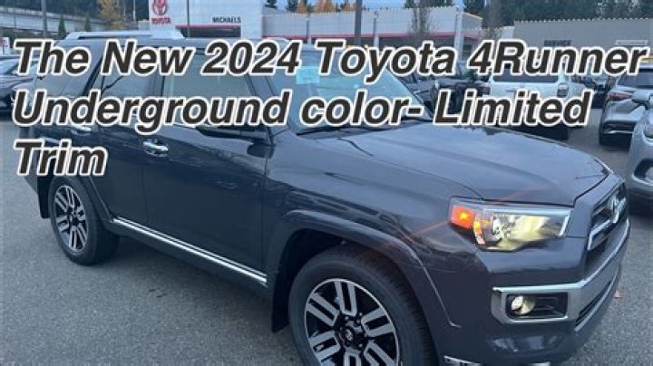 Uncover The Secrets Of The Legendary 4Runner Underground Color