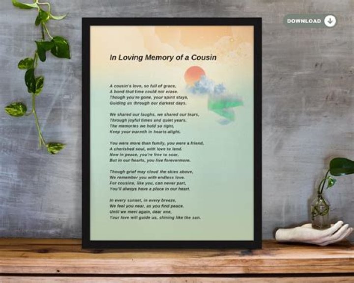 Unveiling The Profound Power Of Loss Of A Cousin Poems: Discoveries And Insights